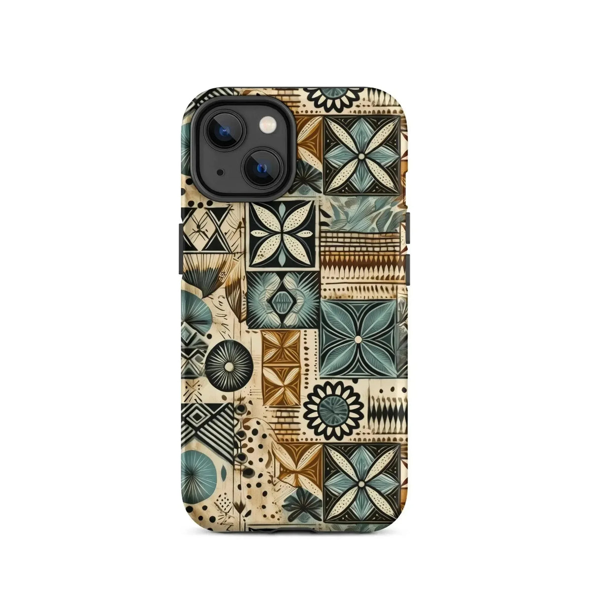 Palm Shadow Tapa Cloth iPhone Case - The Global Wanderer
