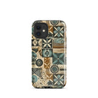 Palm Shadow Tapa Cloth iPhone Case - The Global Wanderer