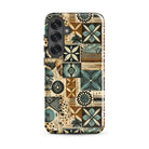 Palm Shadow Tapa Cloth Samsung Case - The Global Wanderer