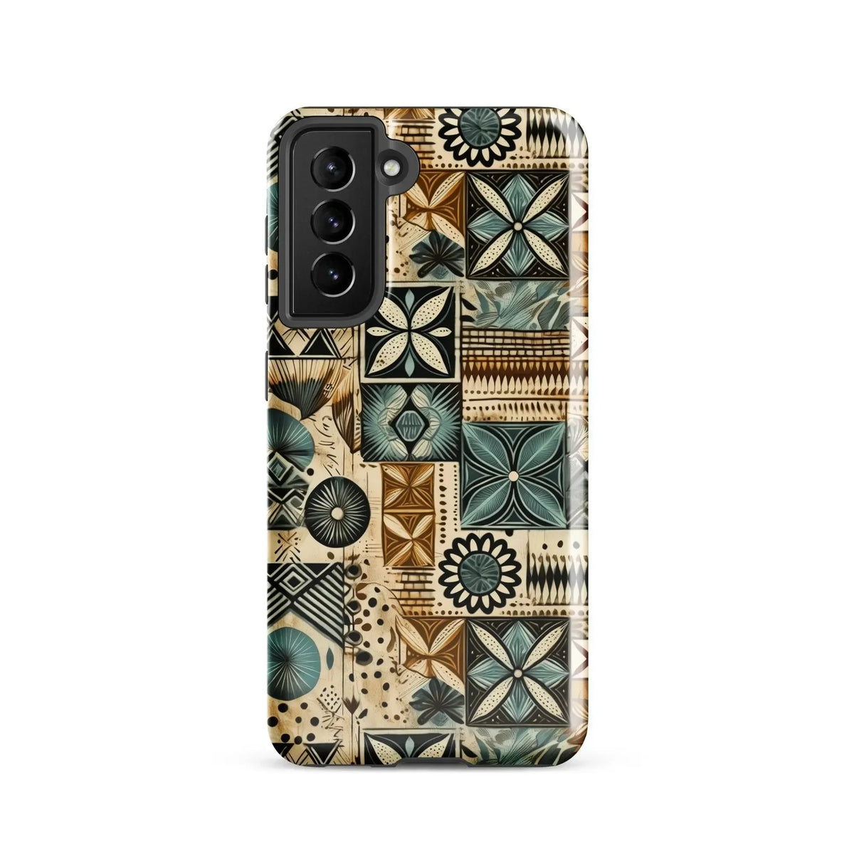 Palm Shadow Tapa Cloth Samsung Case - The Global Wanderer