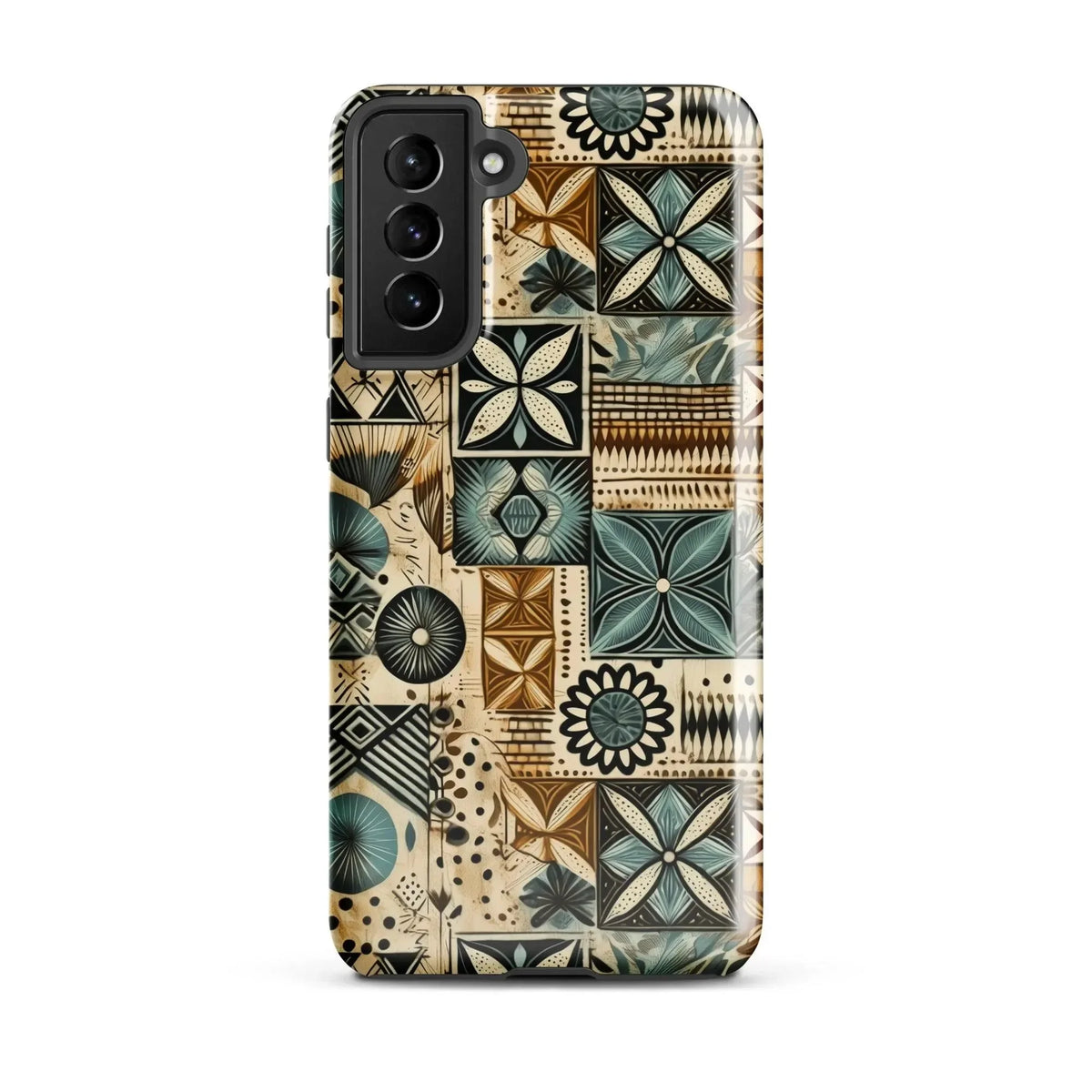 Palm Shadow Tapa Cloth Samsung Case - The Global Wanderer