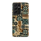 Palm Shadow Tapa Cloth Samsung Case - The Global Wanderer