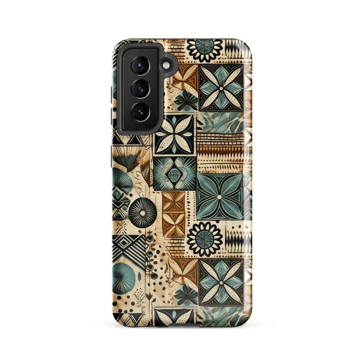 Palm Shadow Tapa Cloth Samsung Case - The Global Wanderer