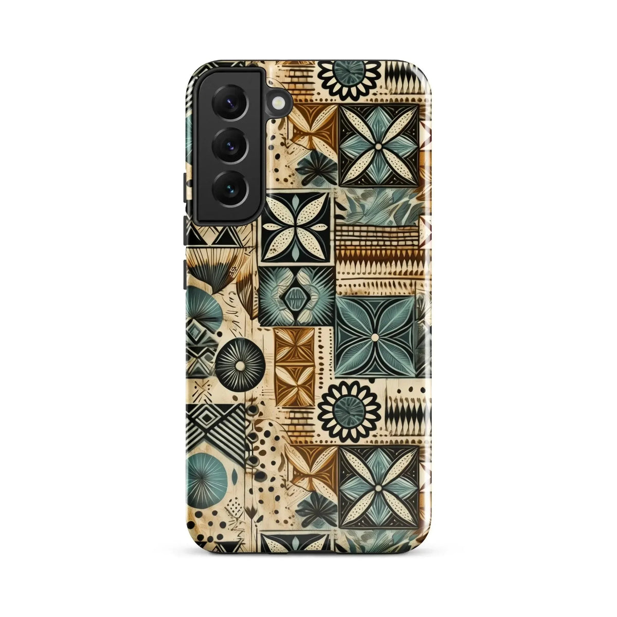 Palm Shadow Tapa Cloth Samsung Case - The Global Wanderer