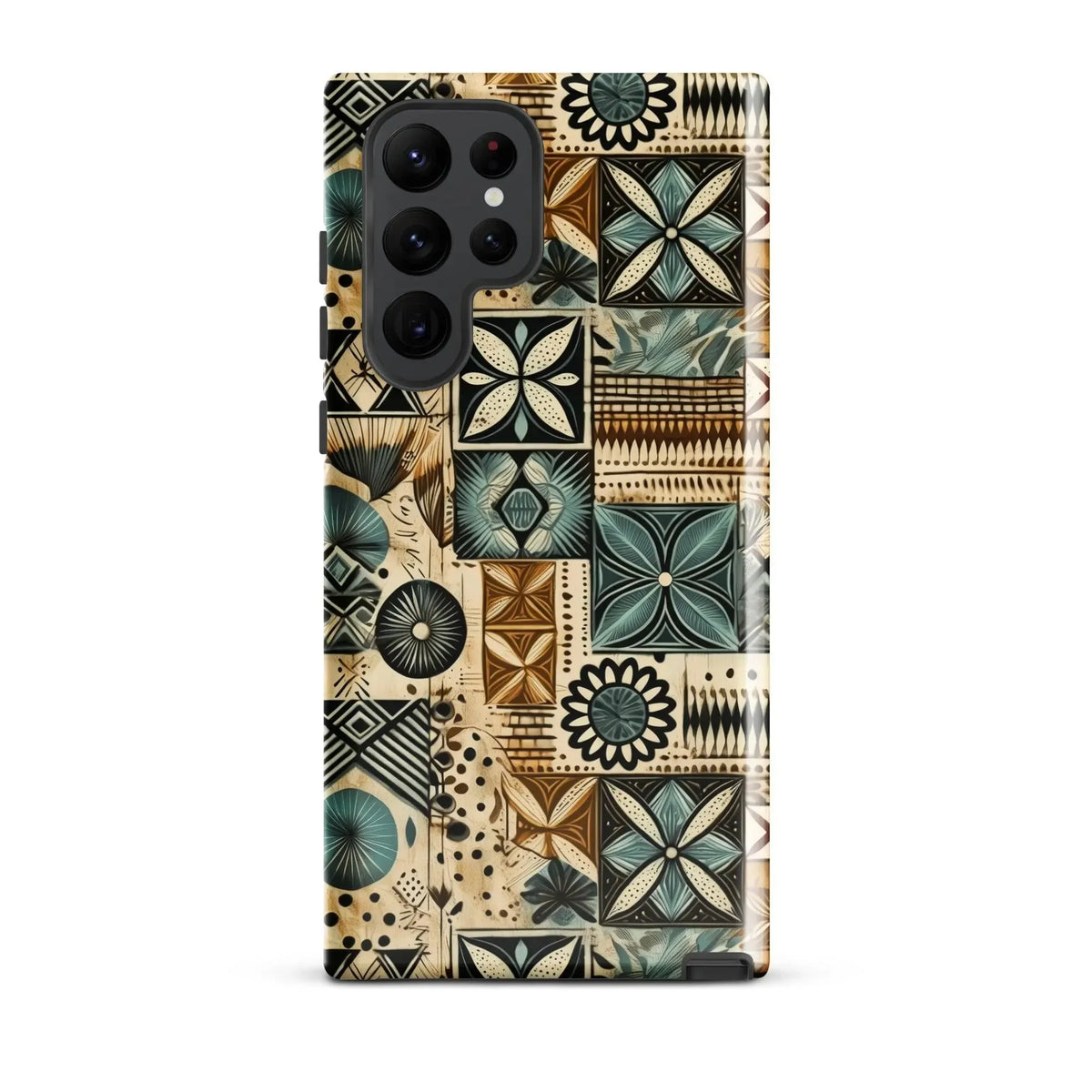 Palm Shadow Tapa Cloth Samsung Case - The Global Wanderer