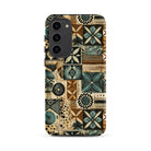 Palm Shadow Tapa Cloth Samsung Case - The Global Wanderer