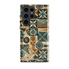 Palm Shadow Tapa Cloth Samsung Case - The Global Wanderer