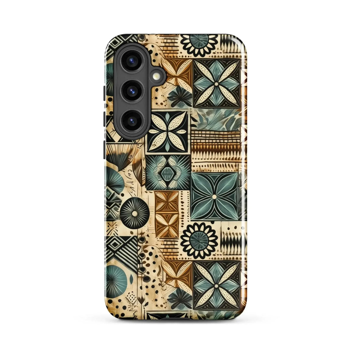 Palm Shadow Tapa Cloth Samsung Case - The Global Wanderer
