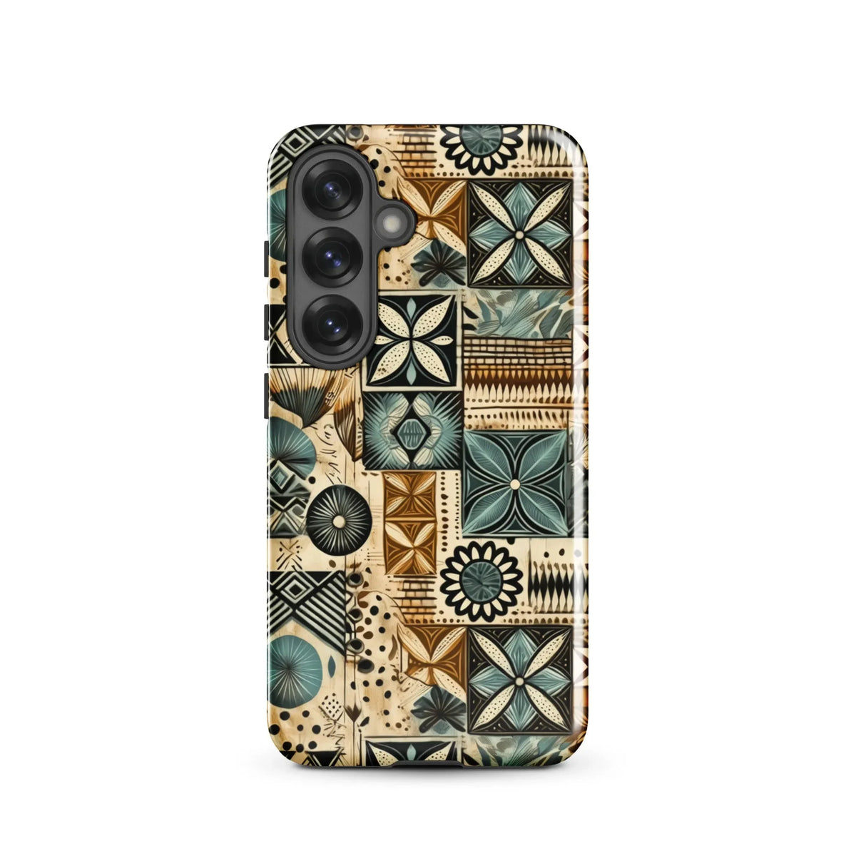 Palm Shadow Tapa Cloth Samsung Case - The Global Wanderer