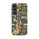 Palm Shadow Tapa Cloth Samsung Case - The Global Wanderer