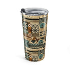 Palm Shadow Tapa Cloth Tumbler - The Global Wanderer