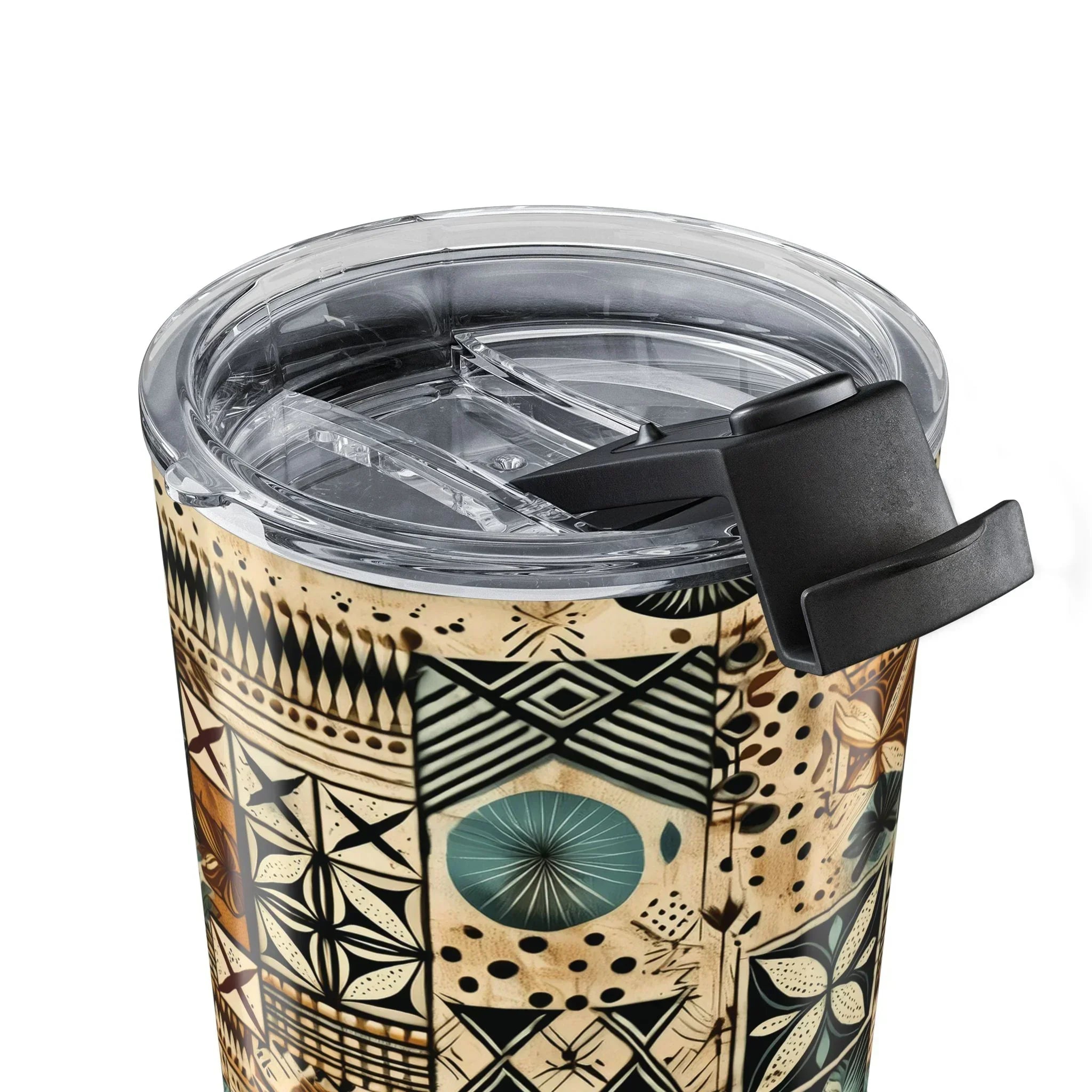 Palm Shadow Tapa Cloth Tumbler - The Global Wanderer