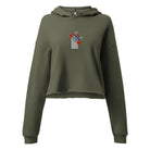 Peruvian Alpaca Embroidered Cropped Hoodie - The Global Wanderer