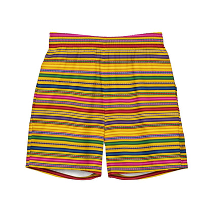 Peruvian Print Recycled Men's Swim Trunks - The Global Wanderer