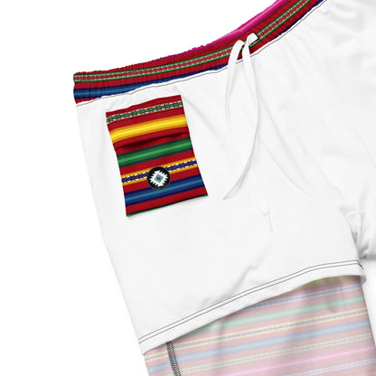 Peruvian Print Recycled Men's Swim Trunks - The Global Wanderer