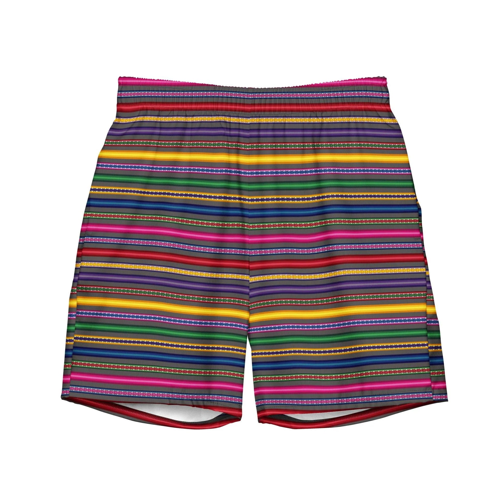 Peruvian Print Recycled Men's Swim Trunks - The Global Wanderer