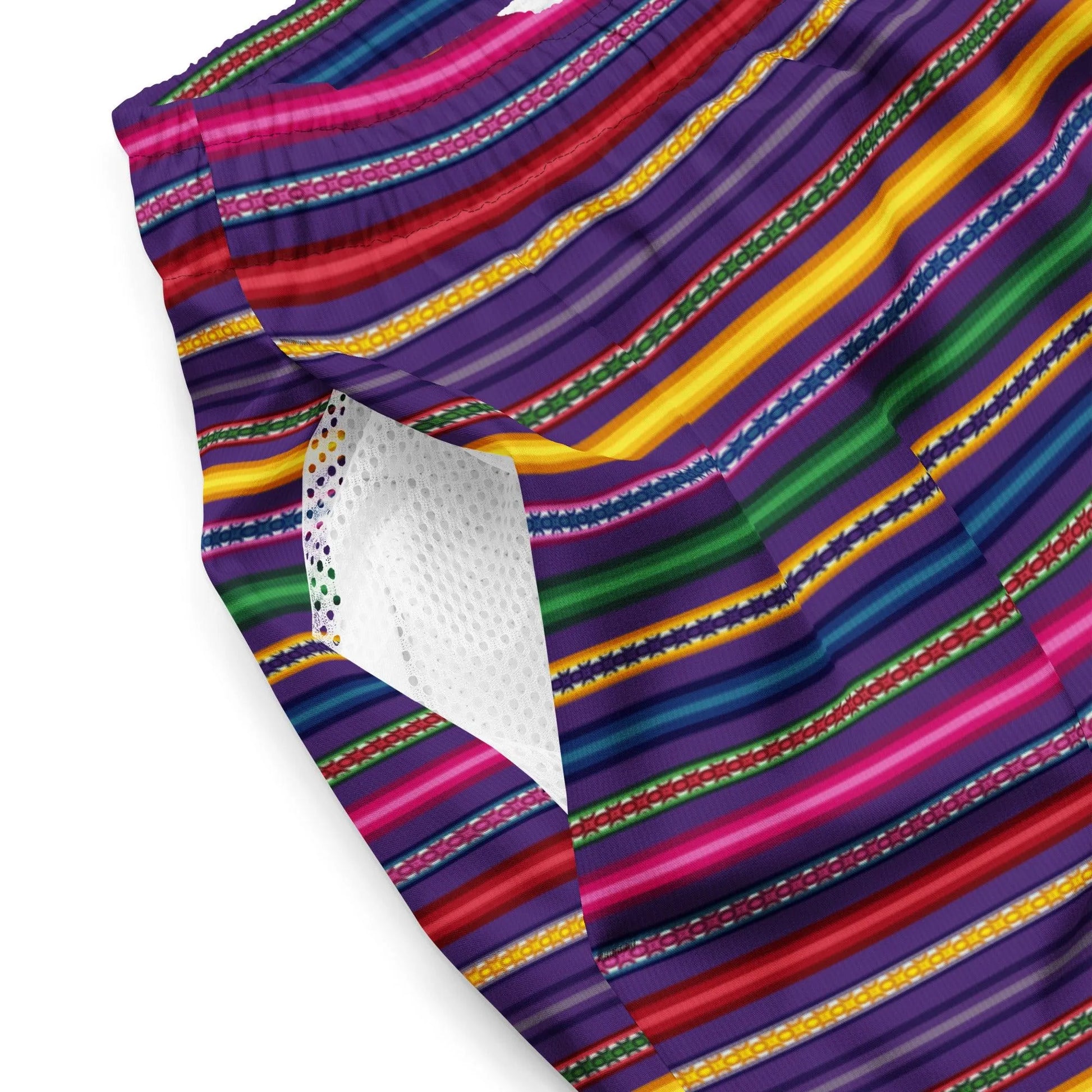 Peruvian Print Recycled Men's Swim Trunks - The Global Wanderer