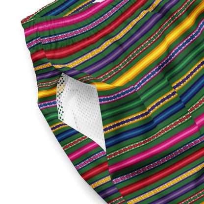 Peruvian Print Recycled Men's Swim Trunks - The Global Wanderer