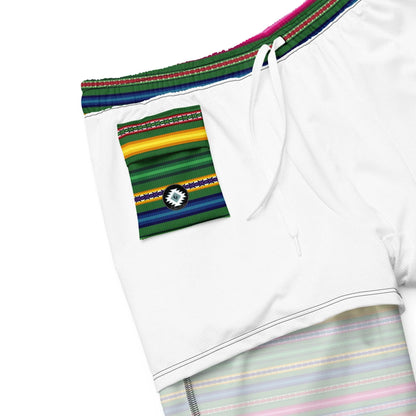 Peruvian Print Recycled Men's Swim Trunks - The Global Wanderer