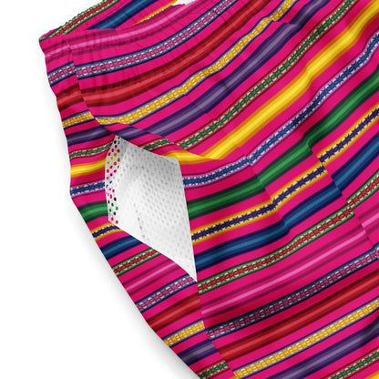 Peruvian Print Recycled Men's Swim Trunks - The Global Wanderer