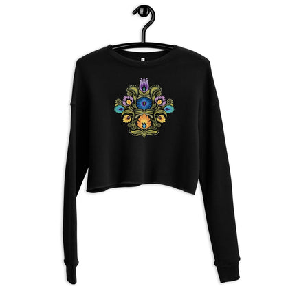 Polish Wycinanki Cropped Sweatshirt - The Global Wanderer