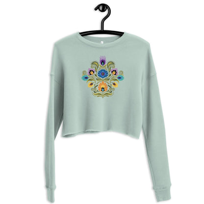 Polish Wycinanki Cropped Sweatshirt - The Global Wanderer