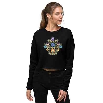 Polish Wycinanki Cropped Sweatshirt - The Global Wanderer