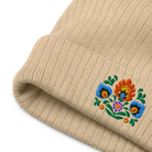Polish Wycinanki Embroidered Beanie - The Global Wanderer