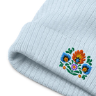 Polish Wycinanki Embroidered Beanie - The Global Wanderer