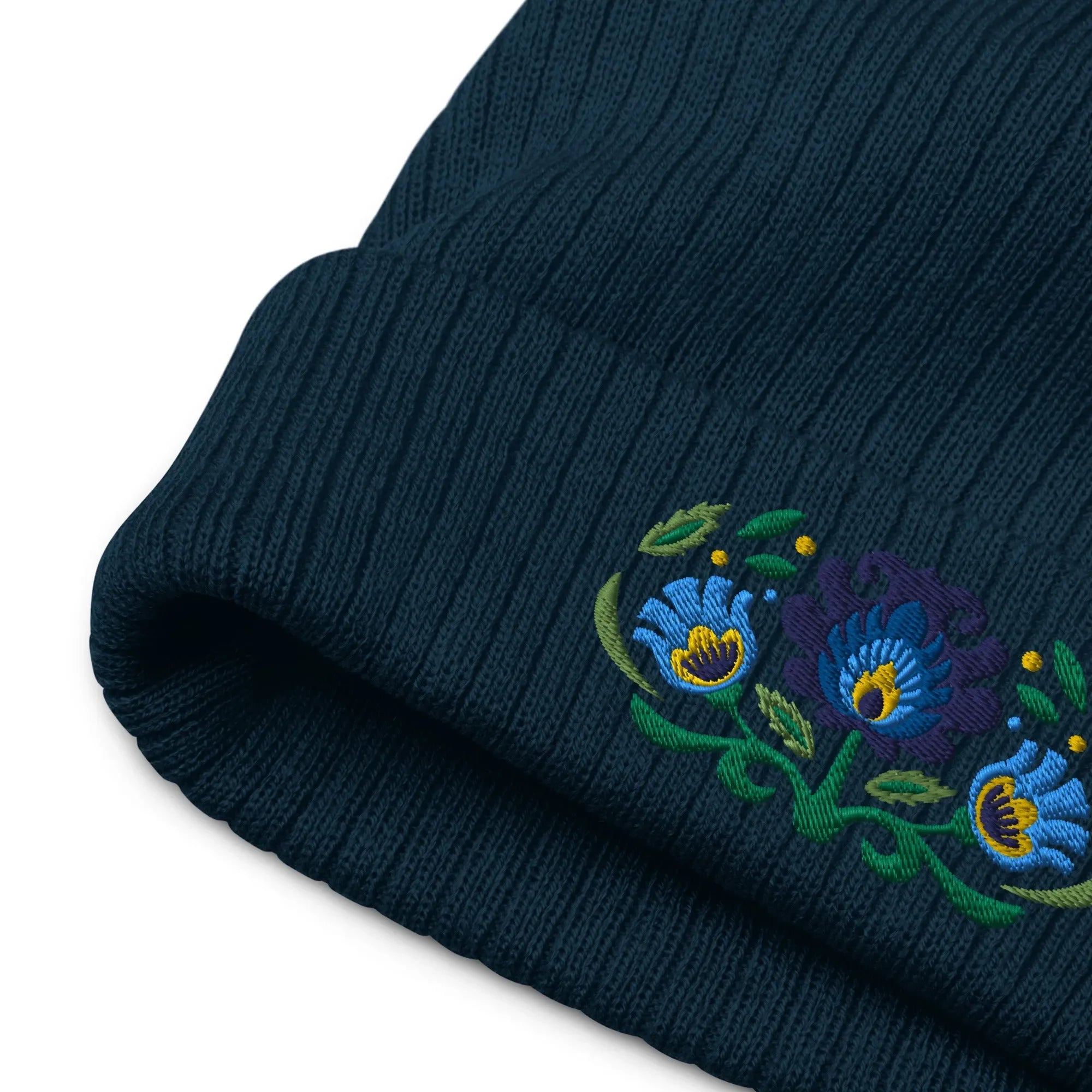 Polish Wycinanki Embroidered Beanie | Globally Inspired