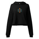 Polish Wycinanki Embroidered Cropped Hoodie - The Global Wanderer
