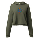 Polish Wycinanki Embroidered Cropped Hoodie - The Global Wanderer