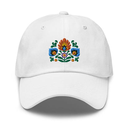 Polish Wycinanki Embroidered Dad Hat - The Global Wanderer