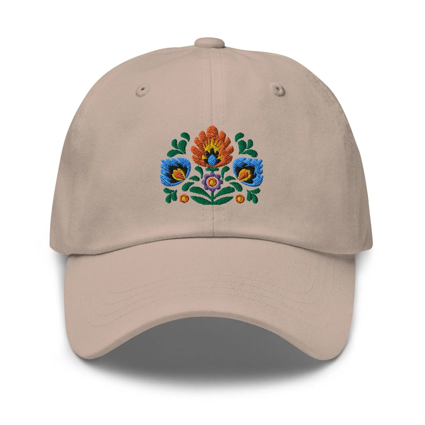 Polish Wycinanki Embroidered Dad Hat - The Global Wanderer