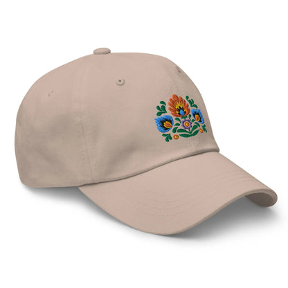 Polish Wycinanki Embroidered Dad Hat - The Global Wanderer