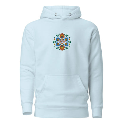 Polish Wycinanki Embroidered Hoodie - The Global Wanderer