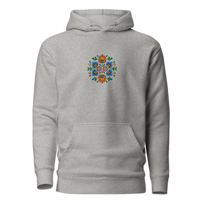 Polish Wycinanki Embroidered Hoodie - The Global Wanderer