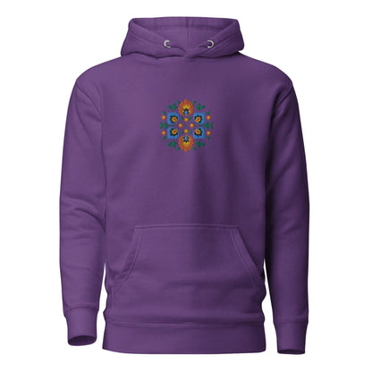 Polish Wycinanki Embroidered Hoodie - The Global Wanderer