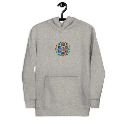 Polish Wycinanki Embroidered Hoodie - The Global Wanderer