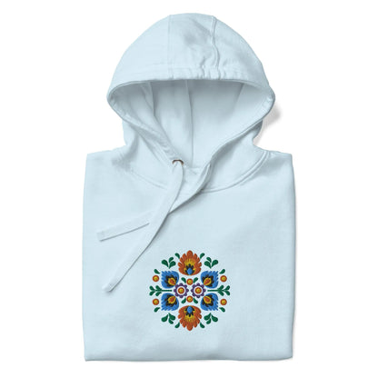 Polish Wycinanki Embroidered Hoodie - The Global Wanderer