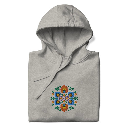 Polish Wycinanki Embroidered Hoodie - The Global Wanderer