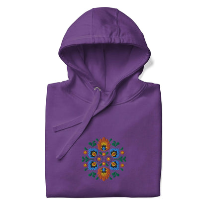 Polish Wycinanki Embroidered Hoodie - The Global Wanderer