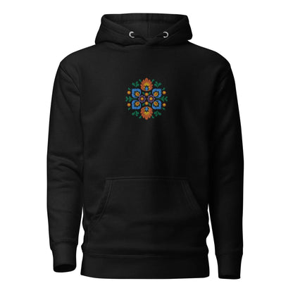 Polish Wycinanki Embroidered Hoodie - The Global Wanderer