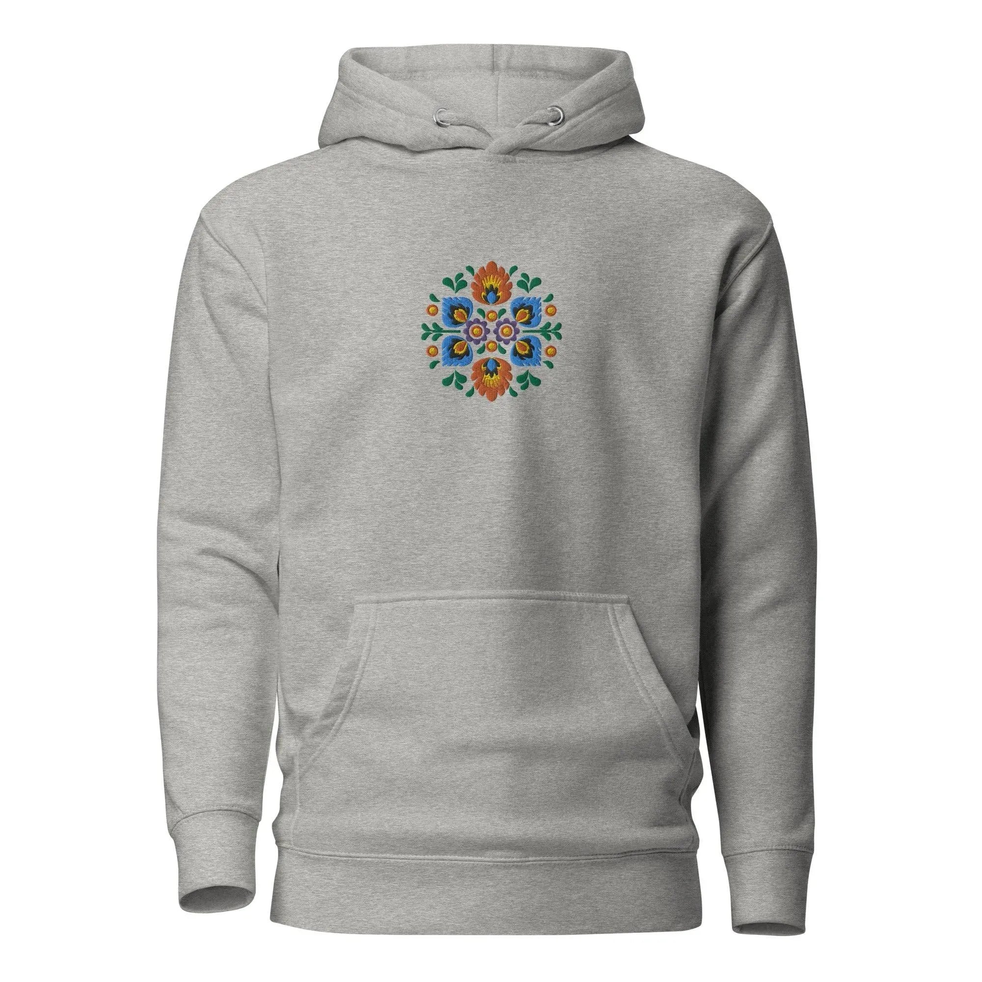 Polish Wycinanki Embroidered Hoodie - The Global Wanderer