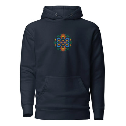 Polish Wycinanki Embroidered Hoodie - The Global Wanderer