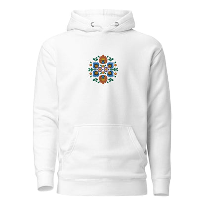 Polish Wycinanki Embroidered Hoodie - The Global Wanderer