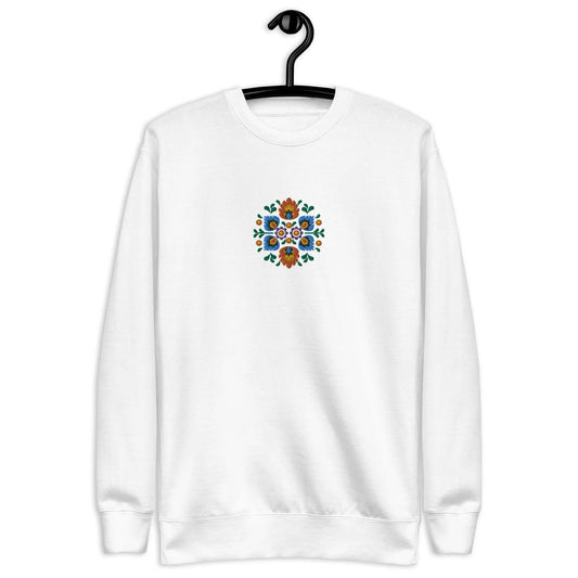 Polish Wycinanki Sweatshirt - Embroidered - The Global Wanderer