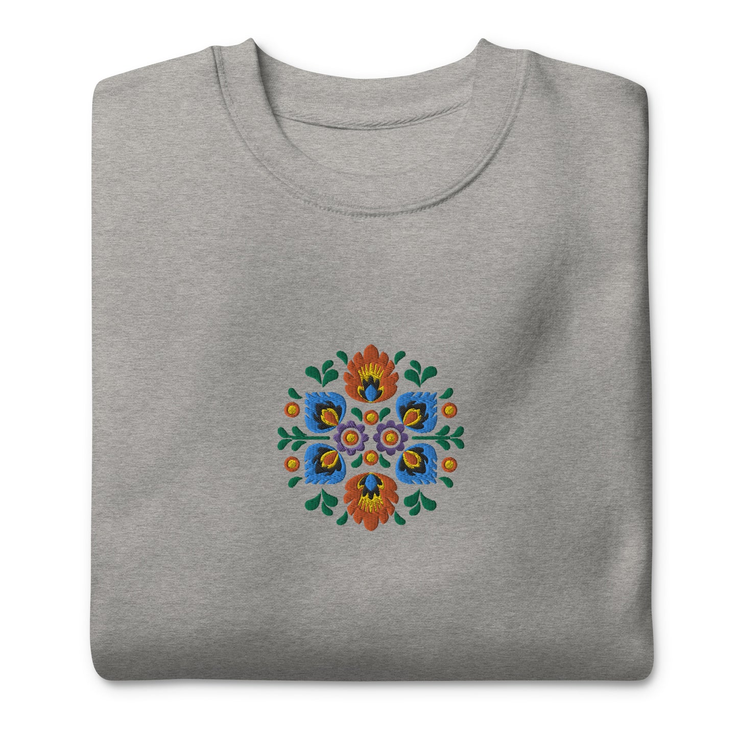 Polish Wycinanki Embroidered Sweatshirt - The Global Wanderer