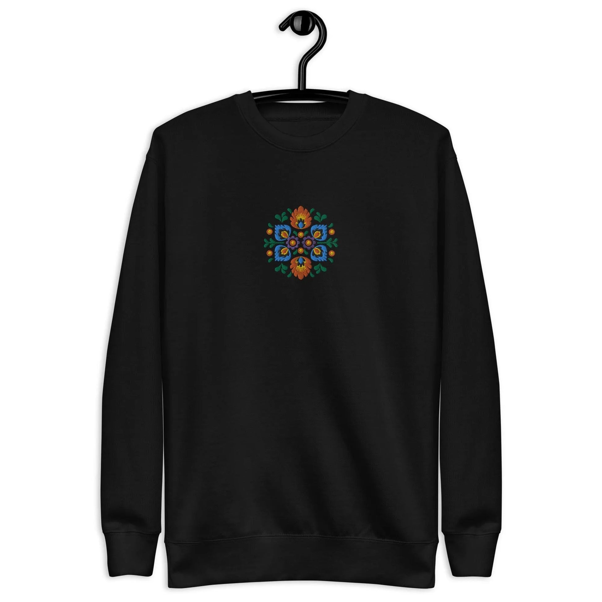 Polish Wycinanki Sweatshirt - Embroidered - The Global Wanderer