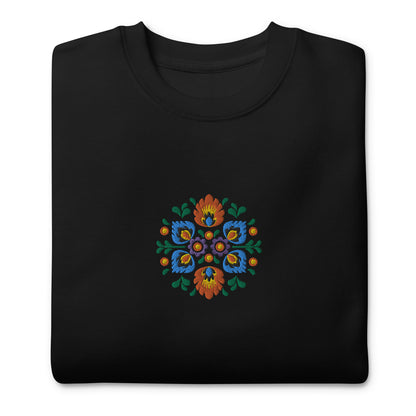 Polish Wycinanki Embroidered Sweatshirt - The Global Wanderer